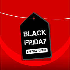 Black Friday sale vector template background