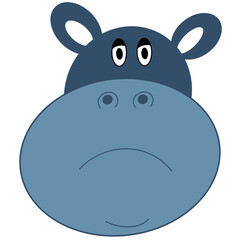blue hippopotamus Emoji