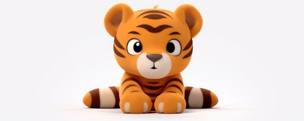 Cute Tiger Plushie, Perfect For Cuddles And Play