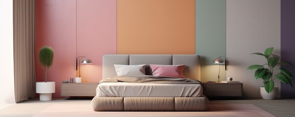 Fantasy Bedroom Adorned With Beautiful Multicolor Palette