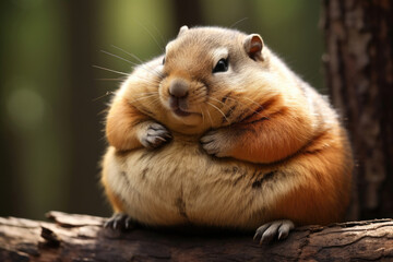 Fat Chipmunk in the wild