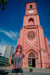 Fototapeta premium Basilique Notre-Dame de l'Assomption de Neuchâtel en Suisse
