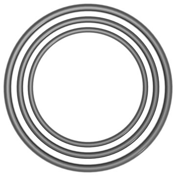 circles, rings, 3d render