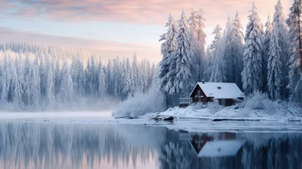 Foto auf Leinwand Winter Wonderland © nimnull