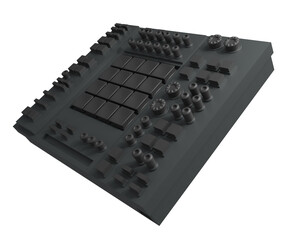 Drum machine, 3d render © neurostructure