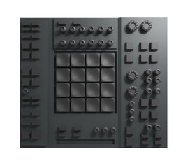Drum machine, 3d render © neurostructure