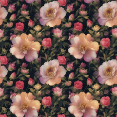 pink and white flowers