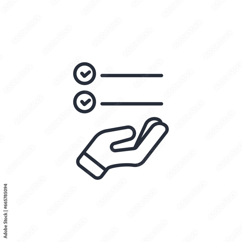 Poster analysis icon. vector.editable stroke.linear style sign for use web design,logo.symbol illustration.