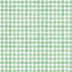 Red checked watercolor pattern. Fabric background.