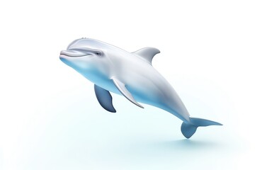 Obraz premium Adorable Dolphin Underwater