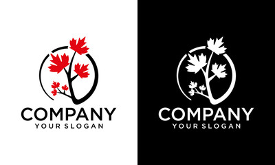 Abstract vibrant tree logo design, root vector - Tree of life logo design inspiration isolated on white background.