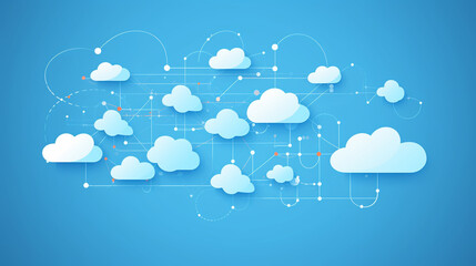 Fototapeta premium Cyber security, AI mind, network management, modern data center, cloud networking. Generated AI
