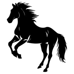 horse vector silhouette illustration