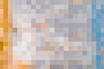 Geometric squared composition in grey, yellow and blue hues