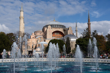 Mosquée Sainte-Sophie à Istanbul - obrazy, fototapety, plakaty