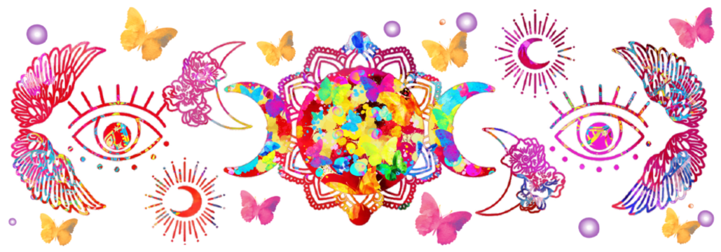 abstract colorful background. Holiday, Ramadan, wedding, birthday card with flowers, butterfly, moon, mandala.