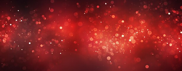 Red Christmas and New Year holidays glitter bokeh background
