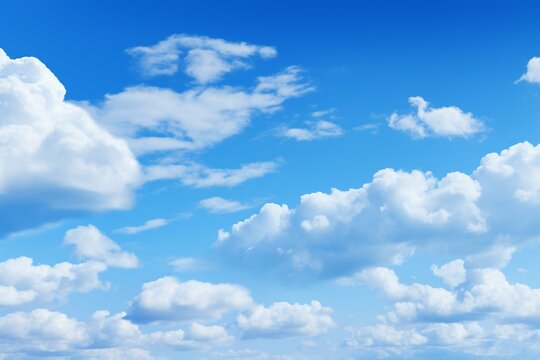 A sky with a blue background. Generative AI