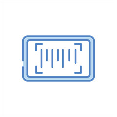 Barcode  icon islolate white background vector stock illustration.