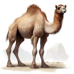 Realistic Camel: Majestic Desert Wanderer
 , Medieval Fantasy RPG Illustration