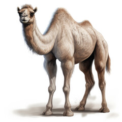 Realistic Camel in Full View
 , Medieval Fantasy RPG Illustration