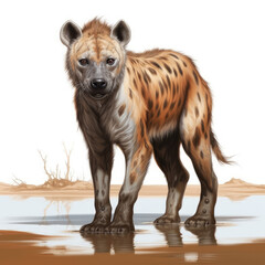Realistic Hyena Silhouette: Majestic
 , Medieval Fantasy RPG Illustration