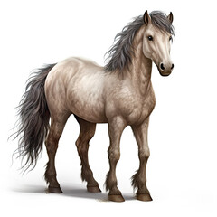 Realistic Pony: Majestic Equine Beauty
 , Medieval Fantasy RPG Illustration