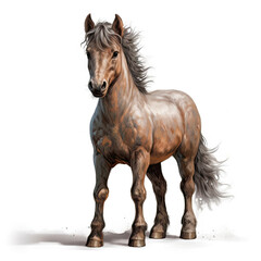Realistic Pony in Rich Detail
 , Medieval Fantasy RPG Illustration