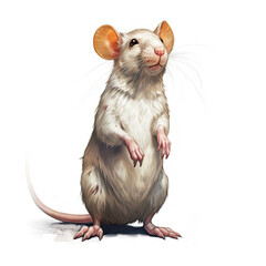 Realistic Rat in Close-up
 , Medieval Fantasy RPG Illustration