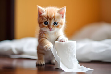 Tiny Paws of Curious Charm: Kittens and Toilet Training