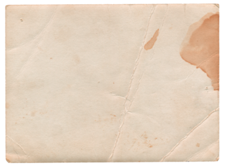 Retro photo paper. Old antique sheet paper texture. Announcement board. Blood drops. Vintage postcard. Blood background. Aged bloodstain wallpaper.	