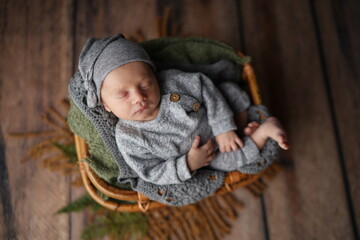 Newborn baby boy photo shoot