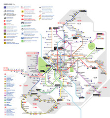 Madrid metro map