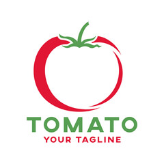 Modern simple tomato logo