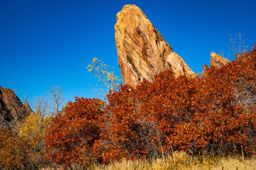Autumn Colors in Roxborough State Park in Colorado