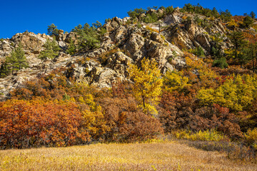 Autumn Colors in Roxborough State Park in Colorado