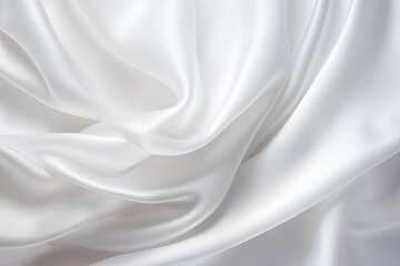 Fototapeta premium white satin fabric - generative ai