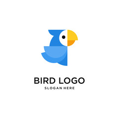 Fototapeta na wymiar modern bird logo design template