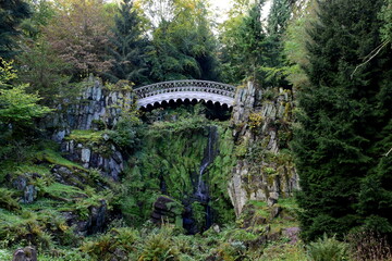 Teufelsbrücke im Bergpark auf der Wilhelmshöhe in Kassel
