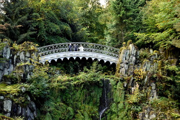 Teufelsbrücke im Bergpark auf der Wilhelmshöhe in Kassel
