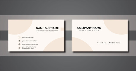 One color Editable Business Card Template 2023 and 2024, Minimalist and modern Business Cards,  Simple Business Card, Printable Business Card Template.