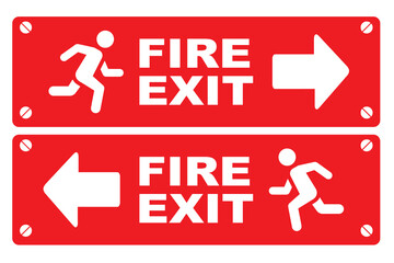 Fire Exit. Signage of fire exit.