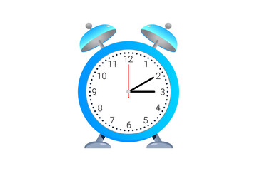 alarm clock isolated on white, png image