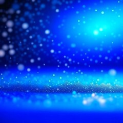 Realistic fairytale New Year winter background with snow, snowflakes. Blurred bokeh effect. Place for text. Winter holiday, Christmas greetings. Current concept for greeting card, wallpaper. 