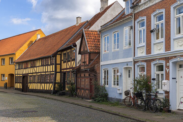 Old Houses at Skippergade, Nyborg, Denmark