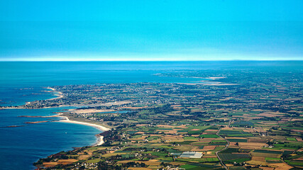 brest fnistere in french britania atlantic ocean coastline between le conquet and vierge island