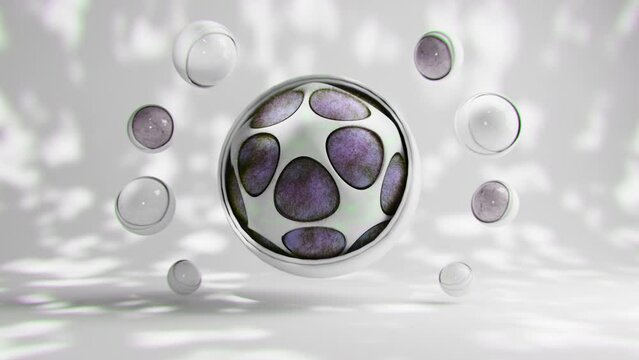 Fluffball Spinning in a 3D animation