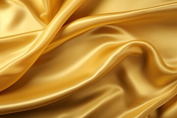 Fototapeta premium golden silk background - generative ai