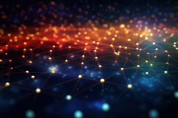 Obraz premium 3d rendering of abstract technology background, Network connection structure, Big data visualization, digital technology background