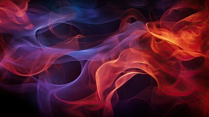 Colorful abstract smoke on black background,  Abstract background for design, color flames on black background, colorful dust explosion background.
